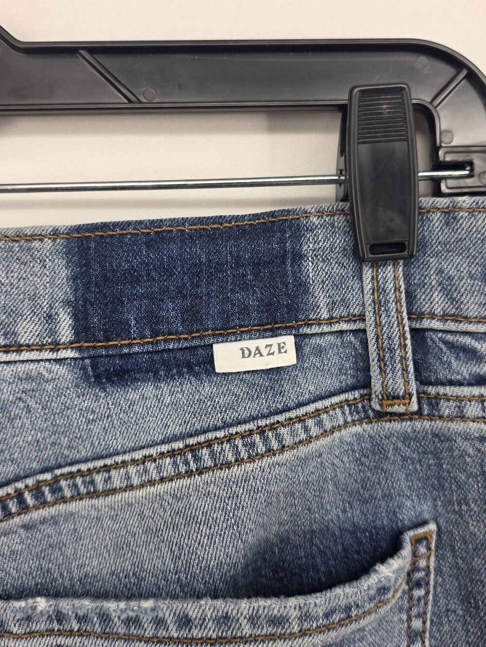 DAZE x Anthropologie High Rise Tough Love Organic Cotton Crop Raw Hem Jeans 28 - Picture 8 of 16